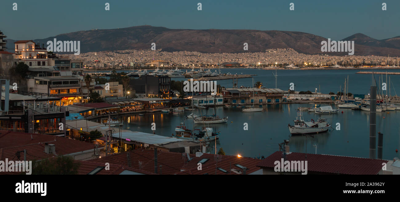 Ein Bild von der Südseite des Hafen Piräus (Athen). Stockfoto