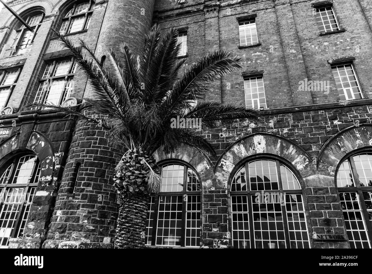 Das alte Schloss Brauerei gebaut im Jahr 1901 in Kapstadt City Vorort von Woodstock in Südafrika, die ursprüngliche Website wurde für South African Breweries Stockfoto