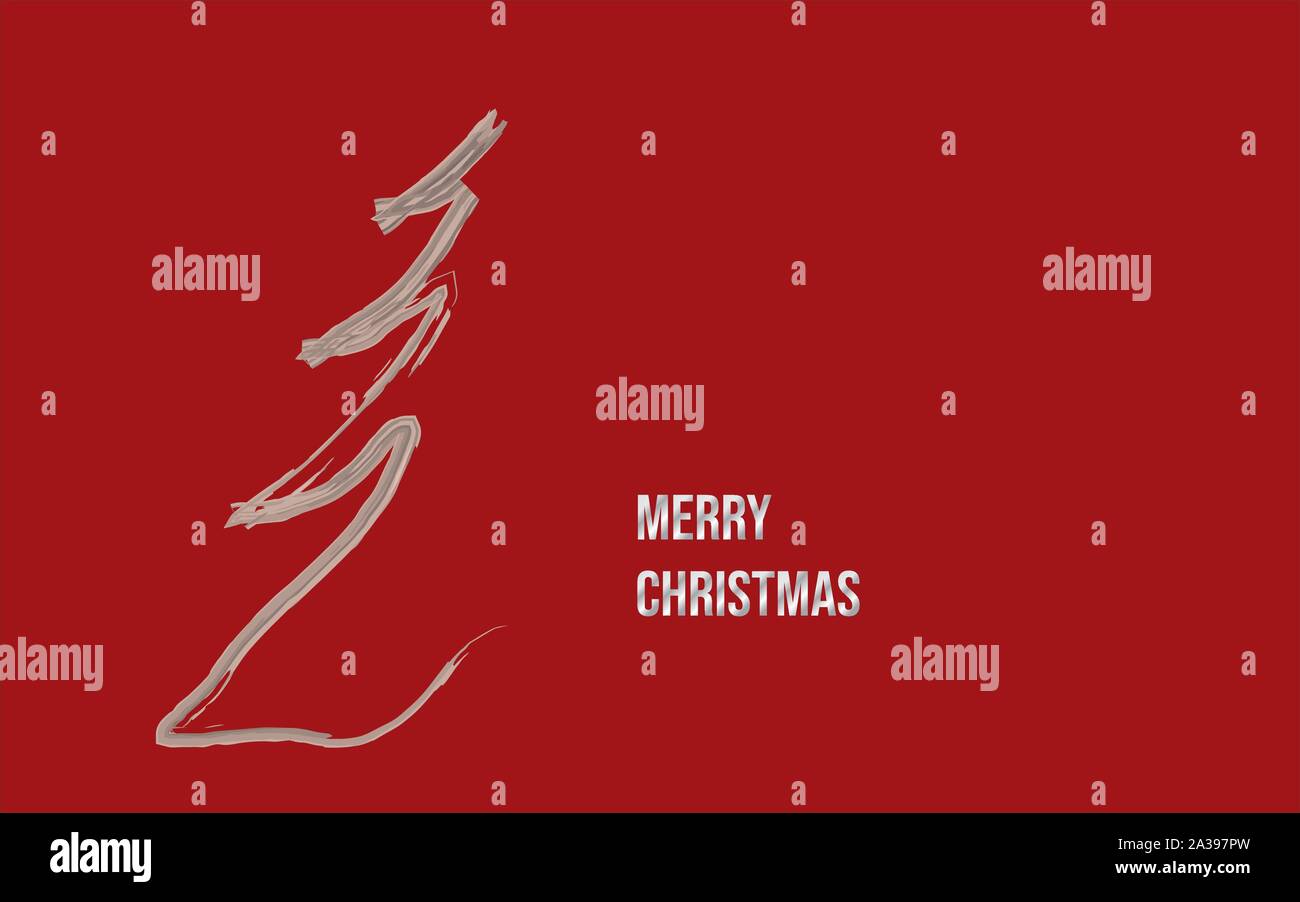 Weihnachtsbaum - Weihnachten card Design Stock Vektor
