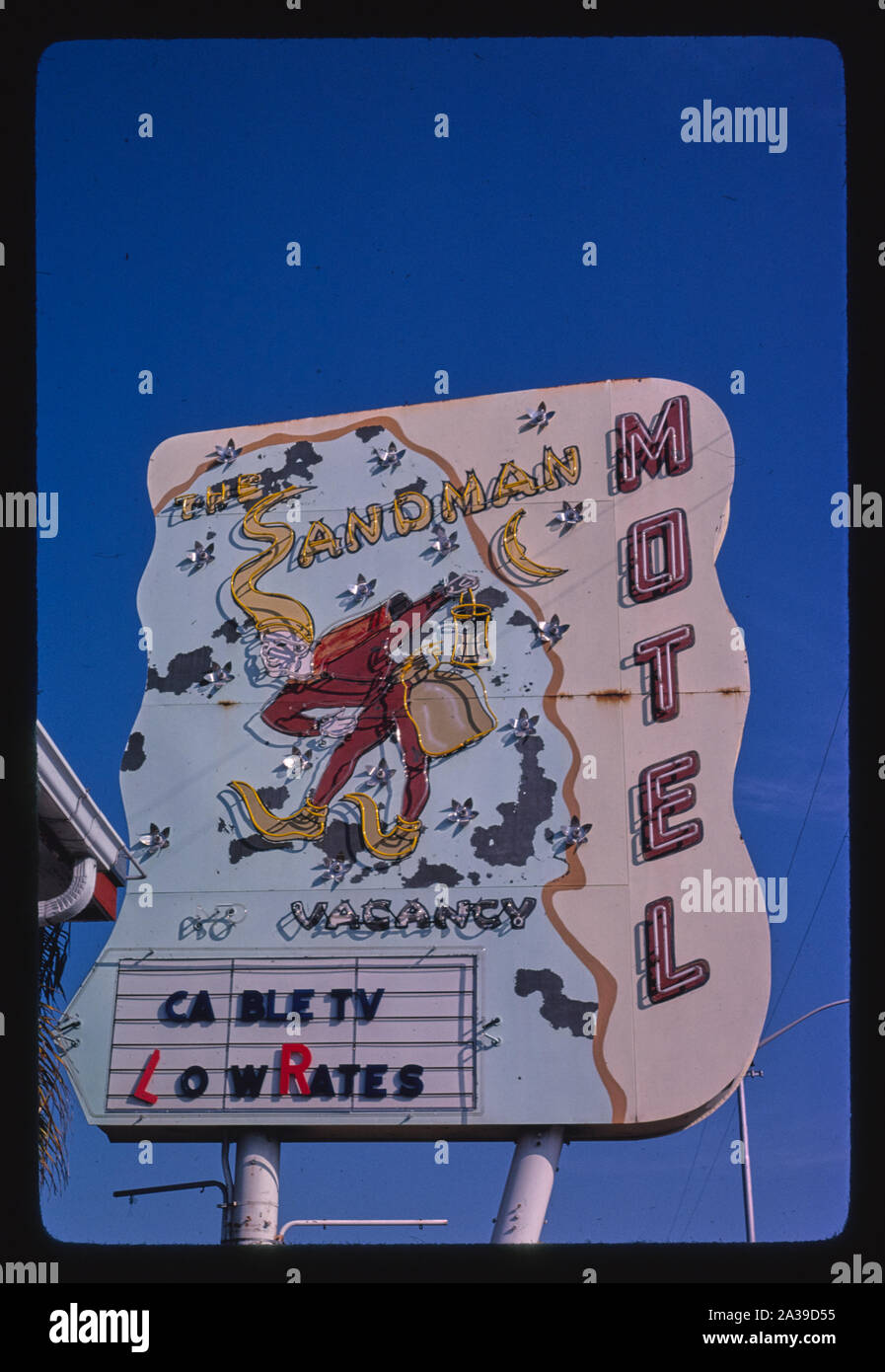 Sandman Motel anmelden, Route 19, St. Petersburg, Florida Stockfoto