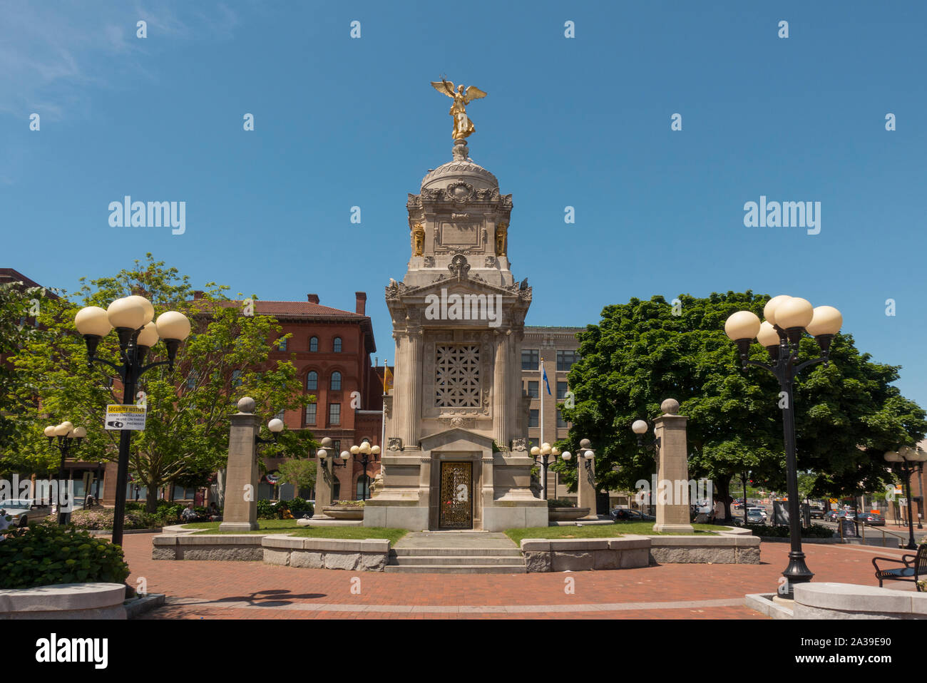 Soldiers Monument in New Britain CT Stockfoto