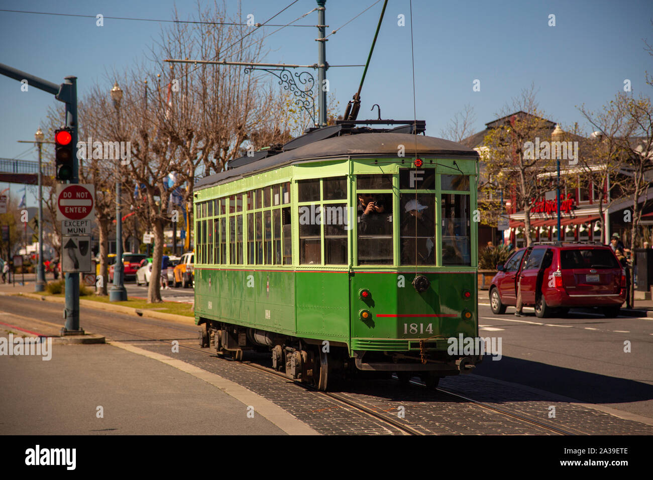 San Francisco Straßenbahnen Stockfoto