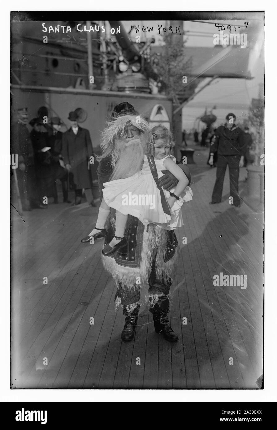 Weihnachtsmann auf NEW YORK Stockfoto