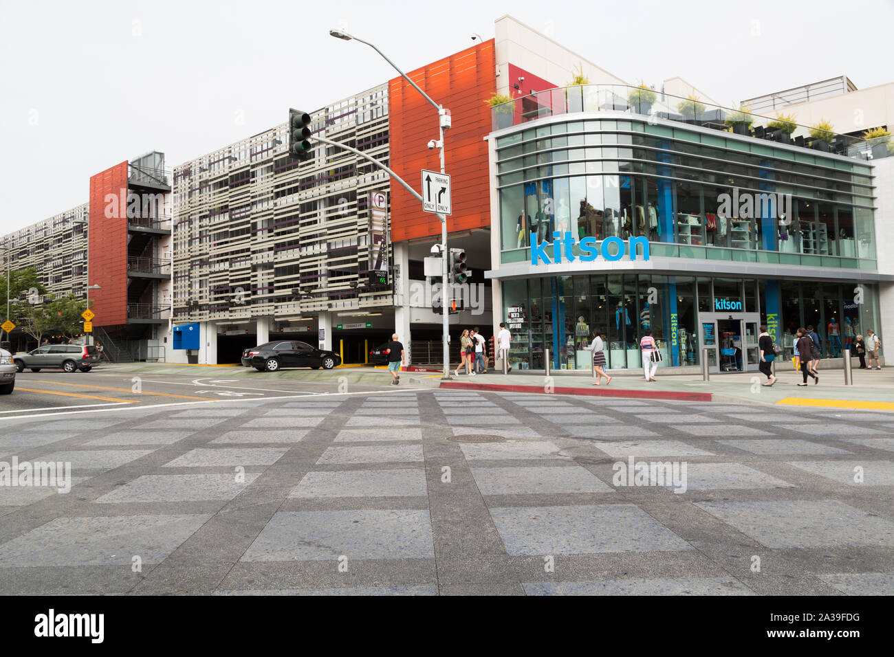 Santa Monica Place Shopping Center in Los Angeles, Kalifornien Stockfoto