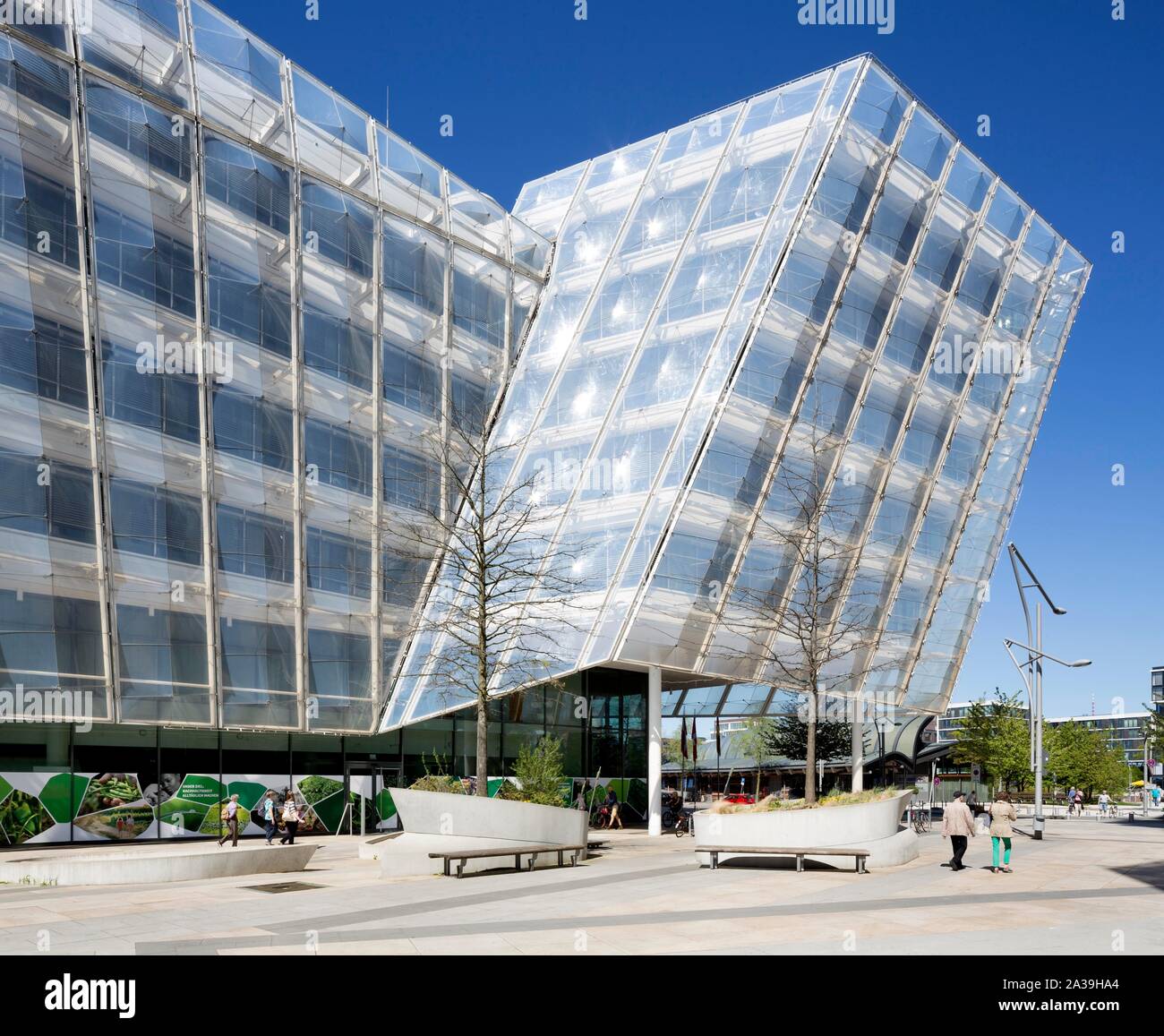 Unileverhaus, Corporate Headquarters Unilever Deutschland, Architekten Behnisch, Hafencity, Hamburg, Deutschland Stockfoto