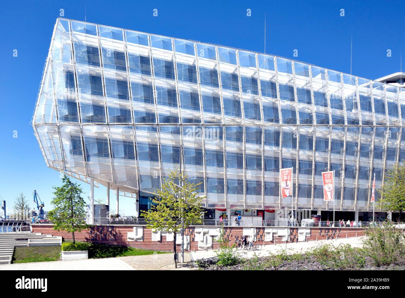 Unileverhaus, Corporate Headquarters Unilever Deutschland, Architekten Behnisch, Hafencity, Hamburg, Deutschland Stockfoto