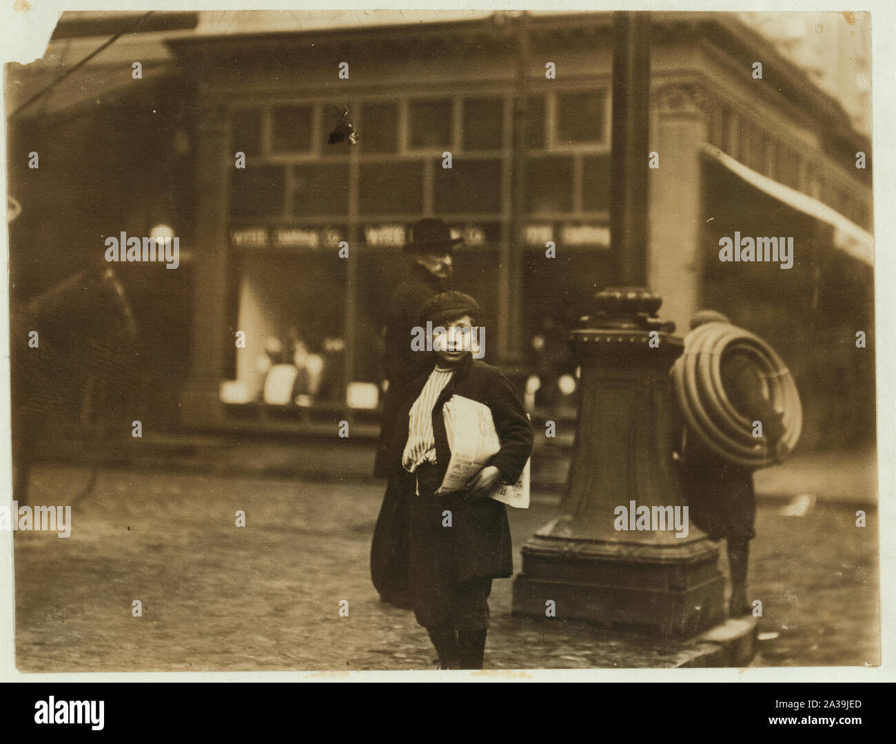 Samstag Uhr Mai 7., 1910. Olive & 6 St. Zeugnis E.N. Clopper. Stockfoto
