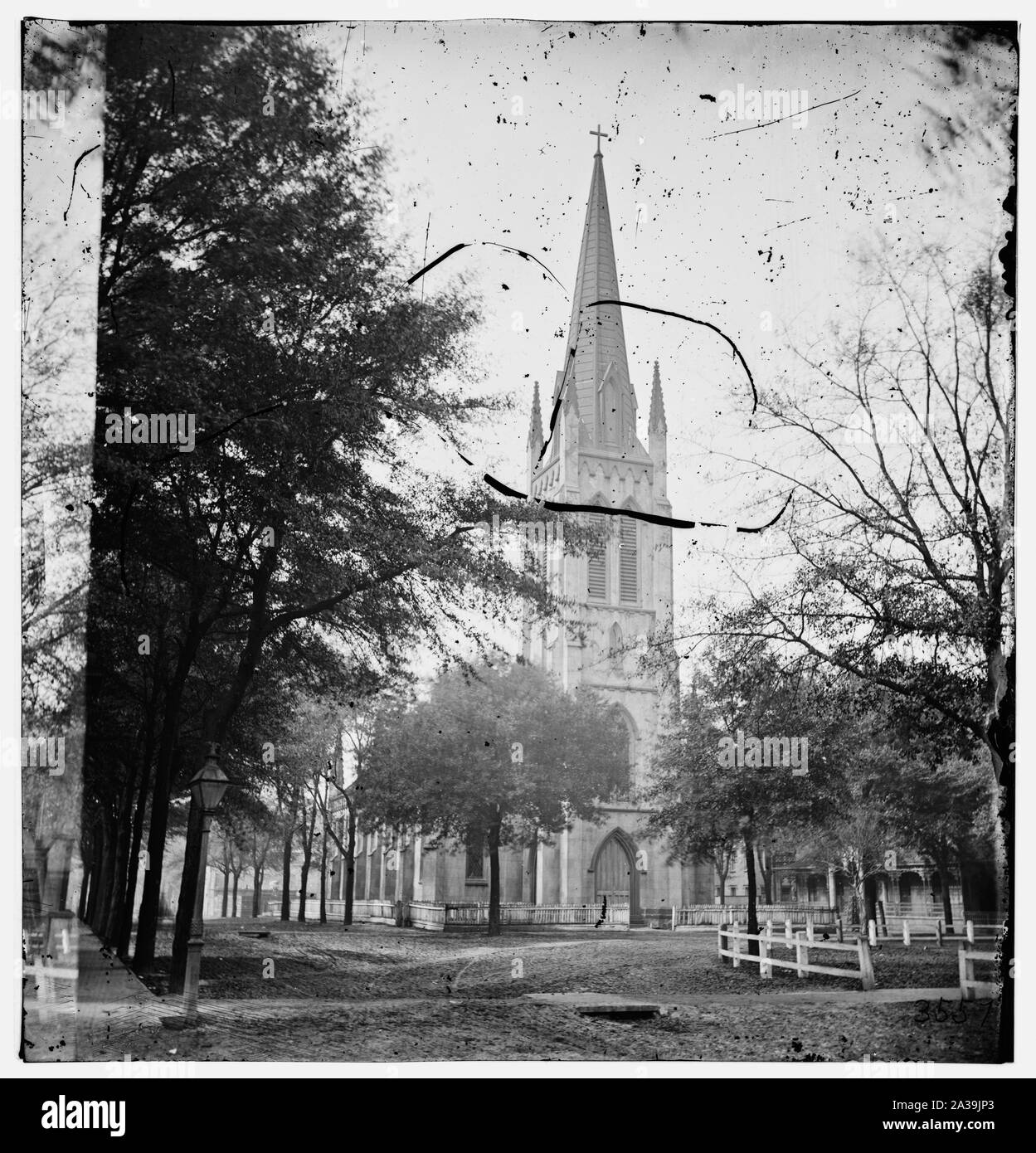 Savannah, Georgia. St. John's Church Stockfoto