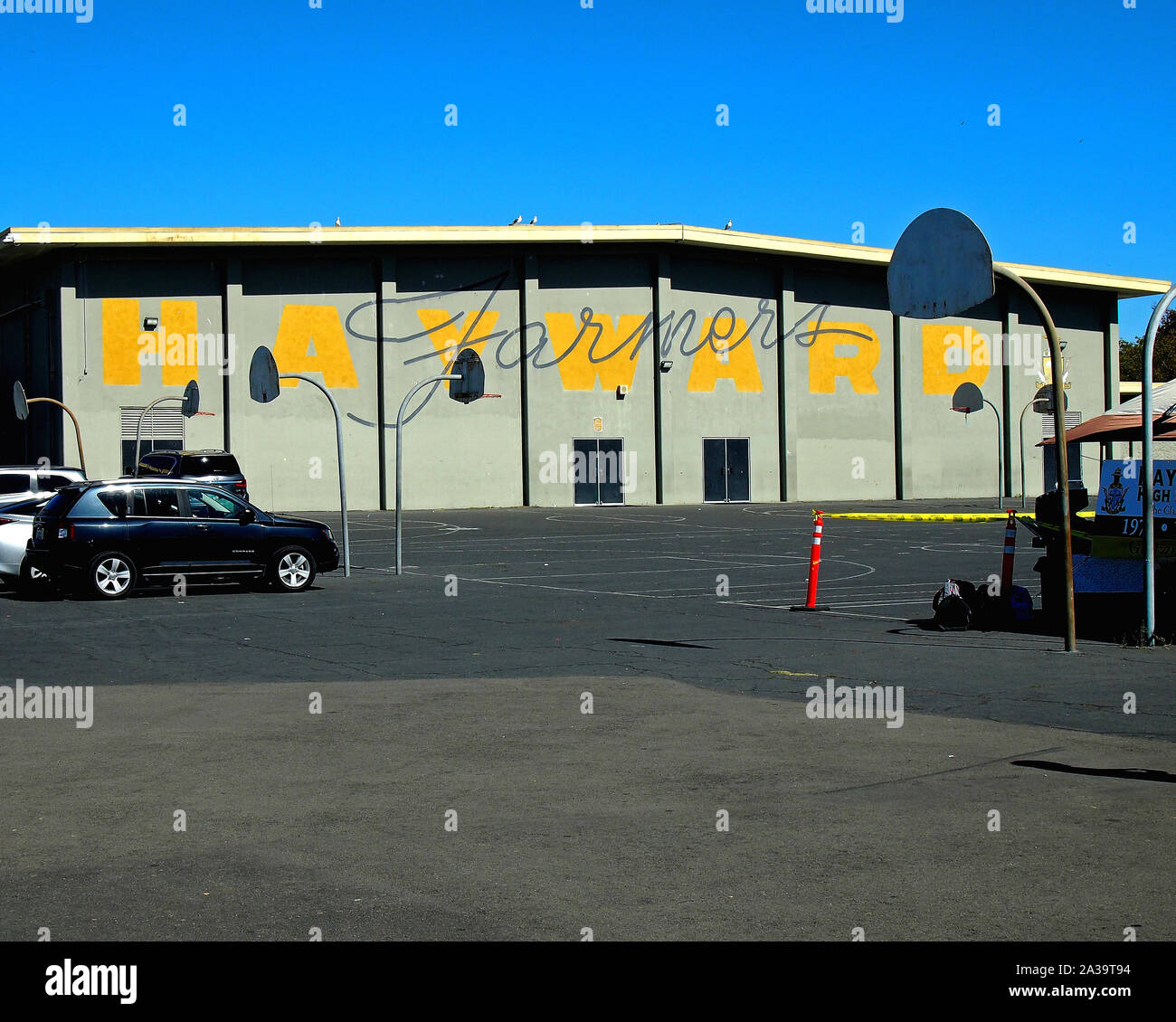 Hayward High School, der Heimat der Landwirte, Hayward, Kalifornien Stockfoto