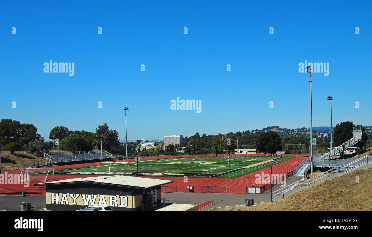 Clark-Hanson Feld, Hayward High School, Hayward, Kalifornien Stockfoto