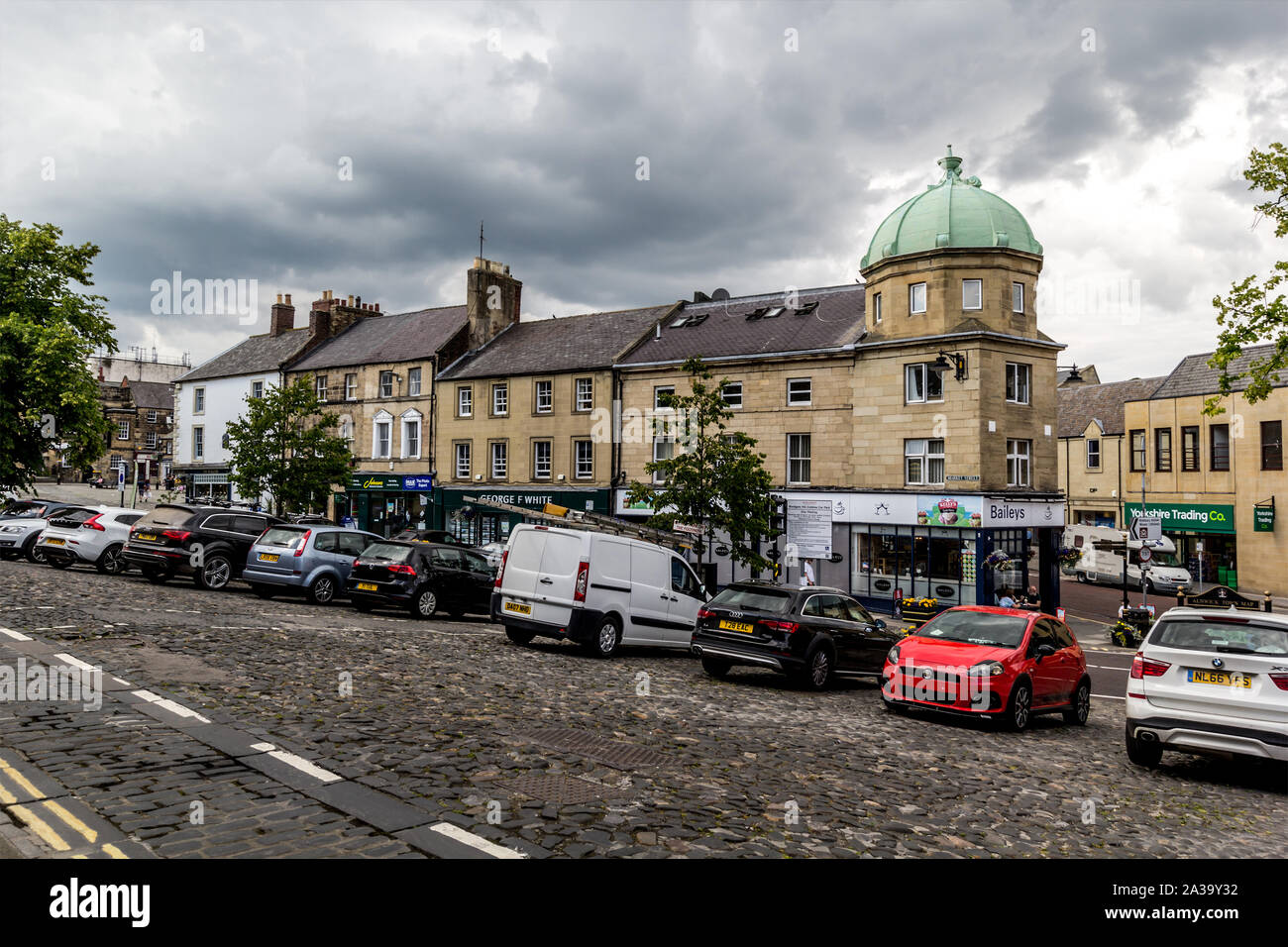 16, 07, 2019, Alnwick, Northumberland, England, Großbritannien, den Alten Markt Stockfoto