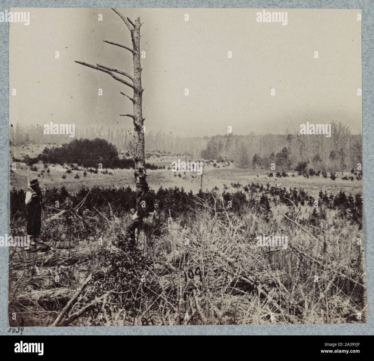 Szene der erfolglosen Anklage gegen Confederate entrenchments an der Kreuzung der Alten und Neuen Court House Straßen Stockfoto