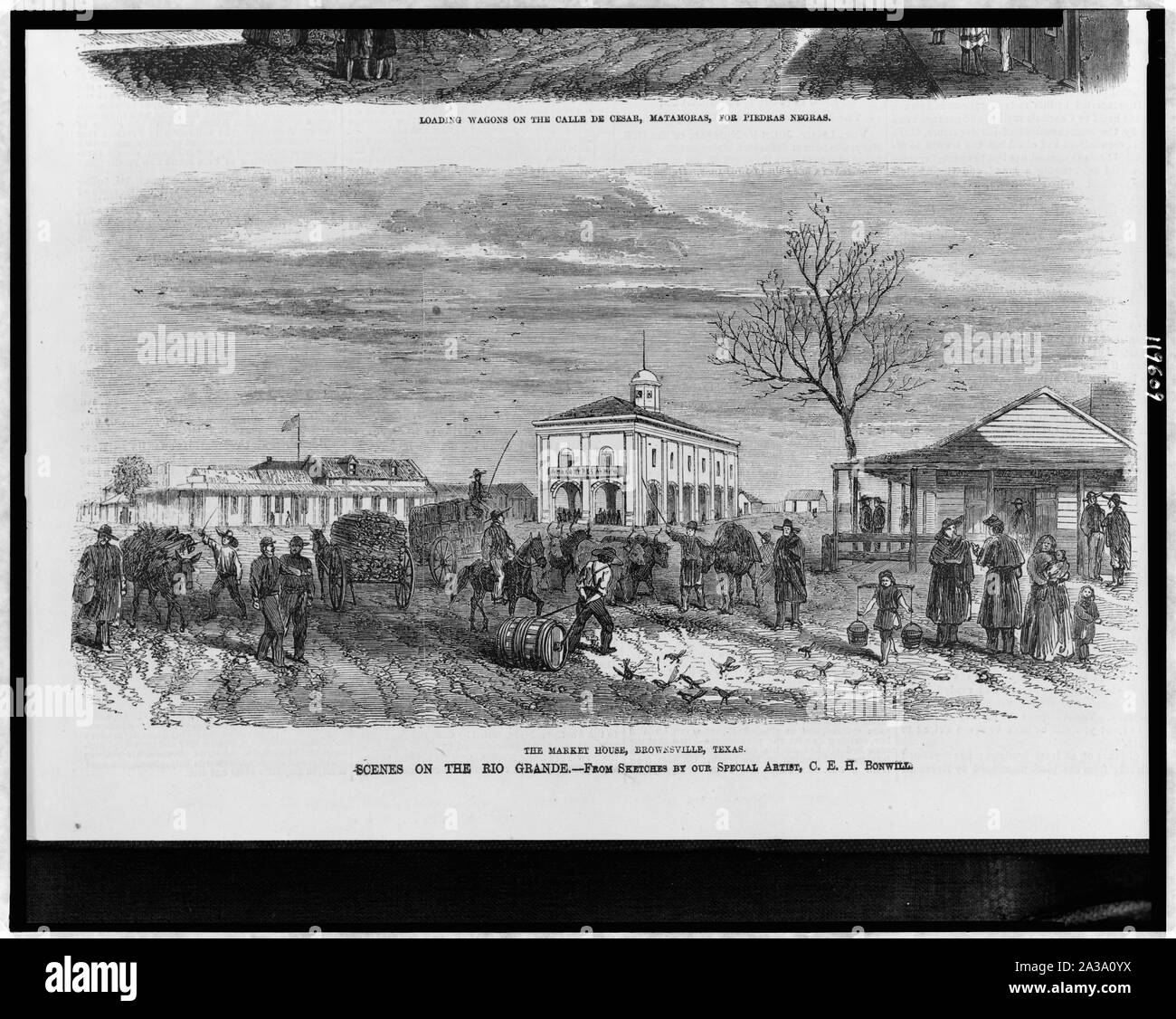 Szenen auf dem Rio Grande/von Skizze von unseren speziellen Künstler, C.E.H. Bonwill. Stockfoto