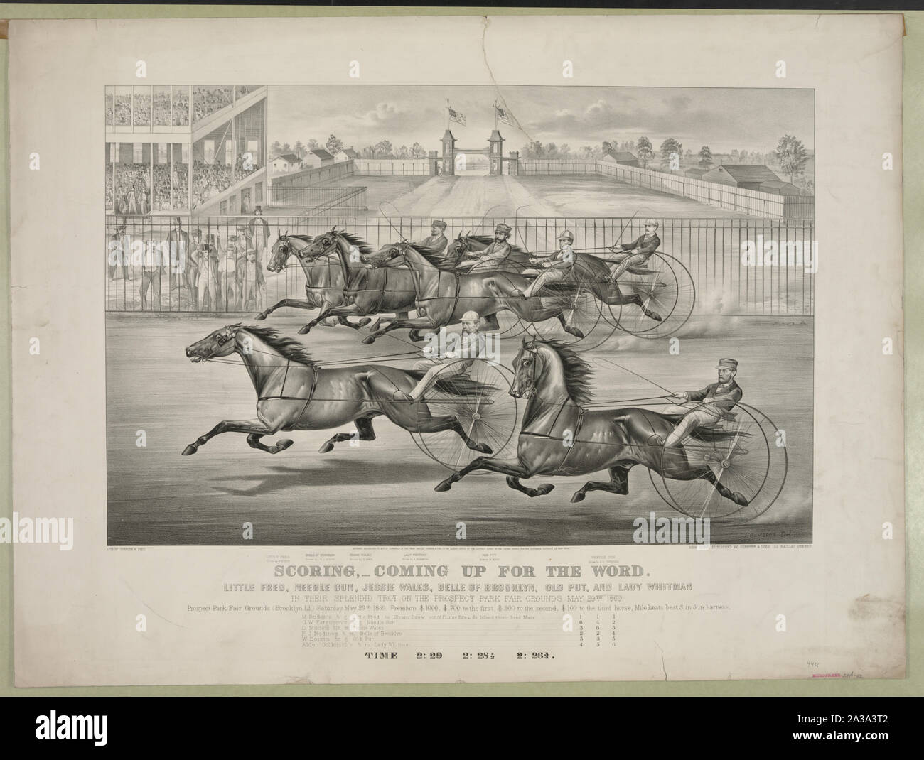 Riefen, - für das Wort: Der kleine Fred, Nadel Gewehr, Jessie Wales, Belle von Brooklyn, Alt, und Lady Whitman Stockfoto