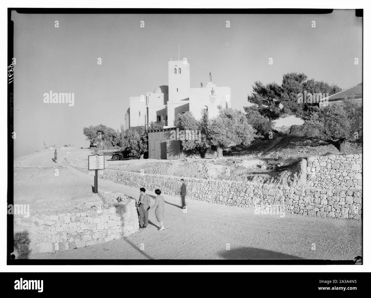 Schottische Denkmal, Kirche St. Andreas. Die Kirche & Hospiz zeigt den neuen Antrieb Stockfoto