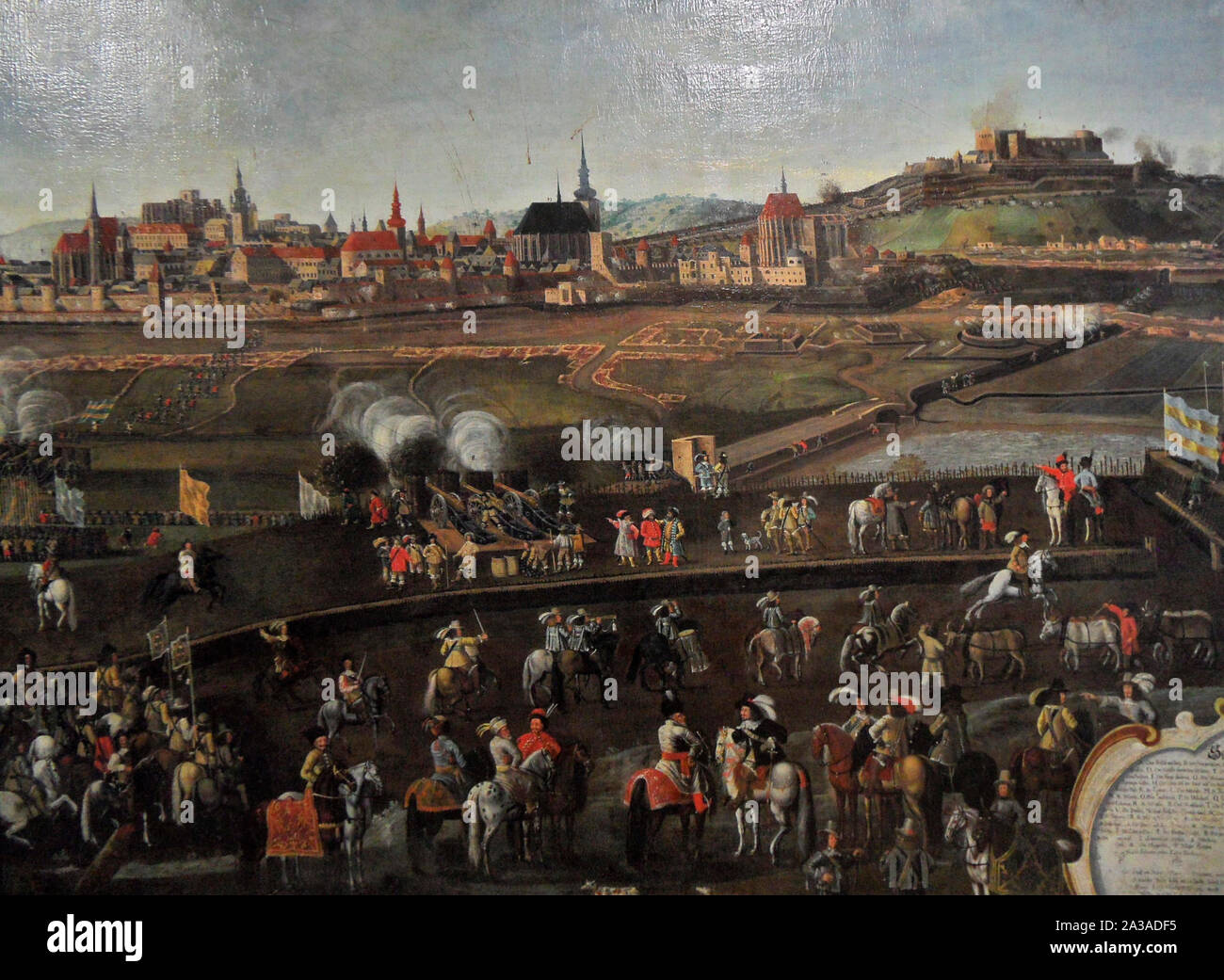 Brünn während der schwedischen Belagerung - Hieronymus Benno Bayer, Hans Jörg Zeiser Stockfoto