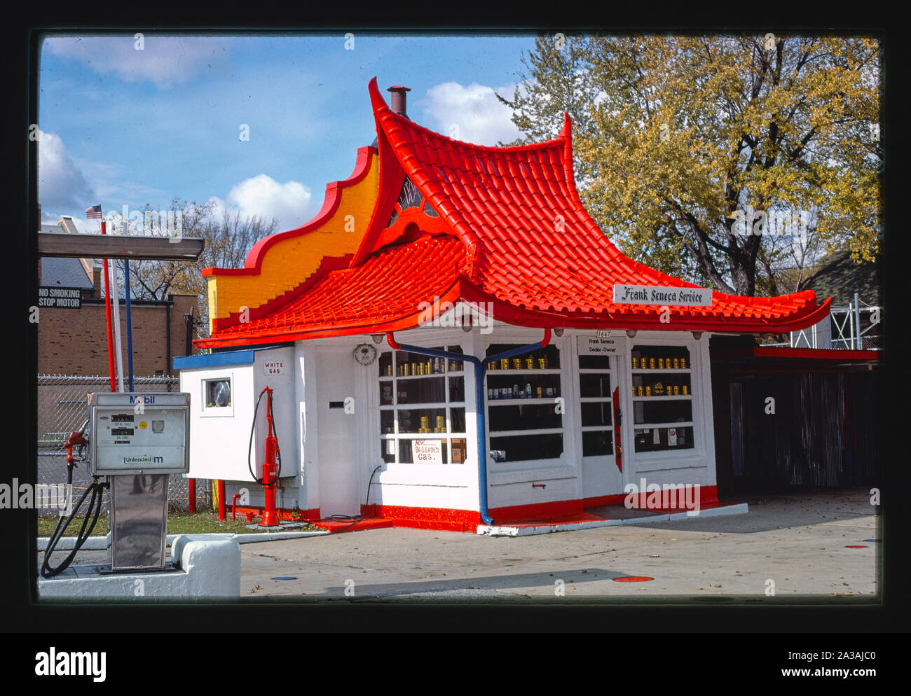 Seneca Mobil, West Allis, Wisconsin Stockfoto