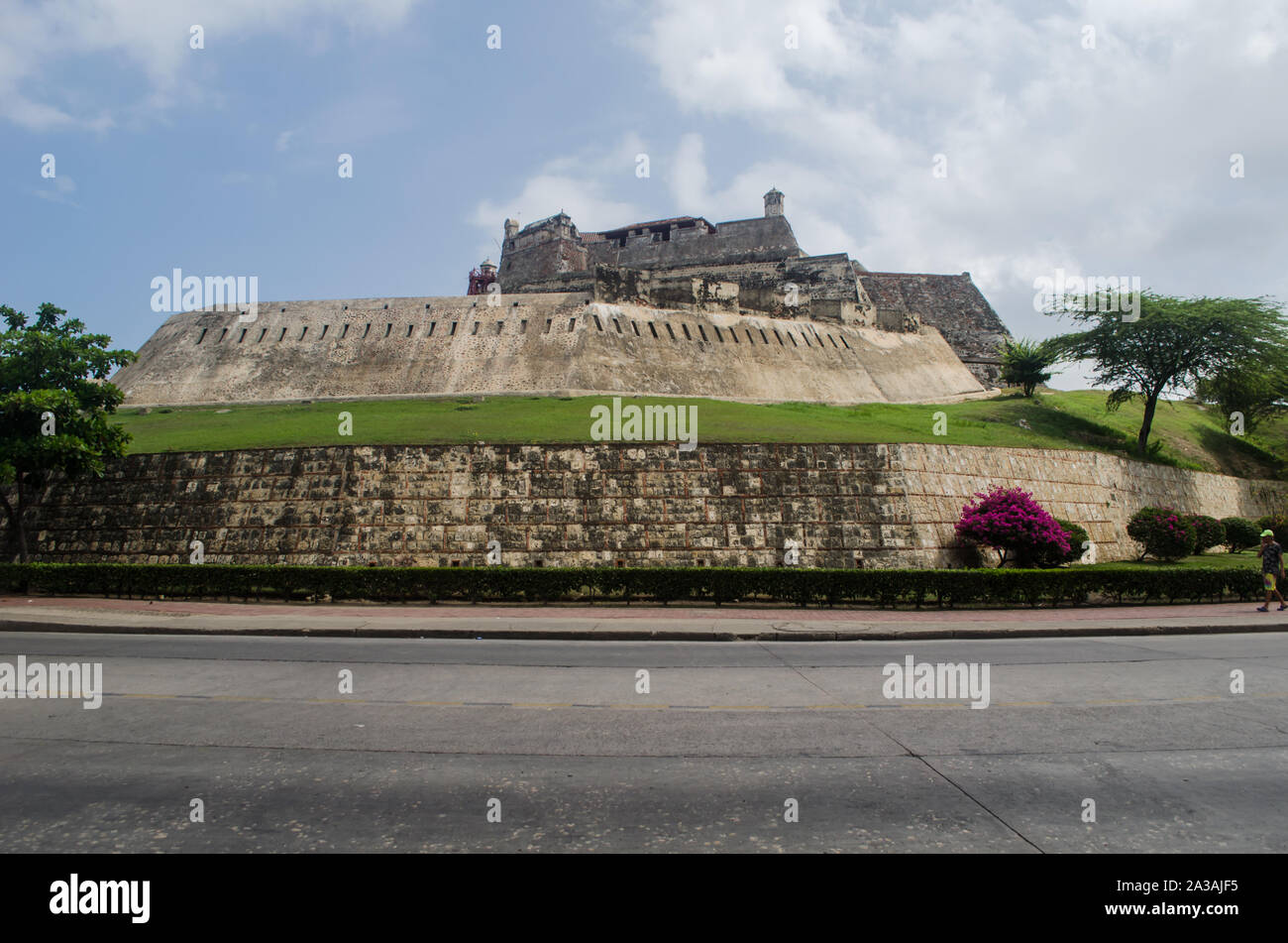 San Felipe de Barajas Castle, eines der Wahrzeichen in Cartagena Stockfoto