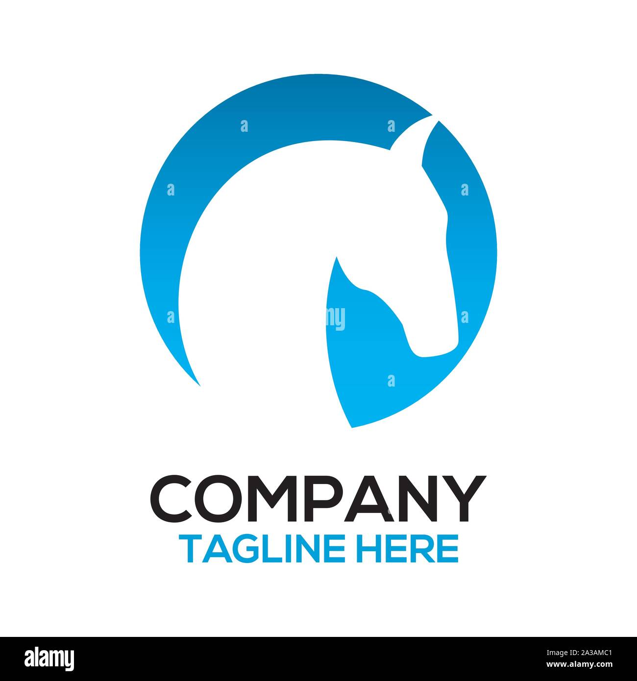 Moderne Horse Logo Stock Vektor