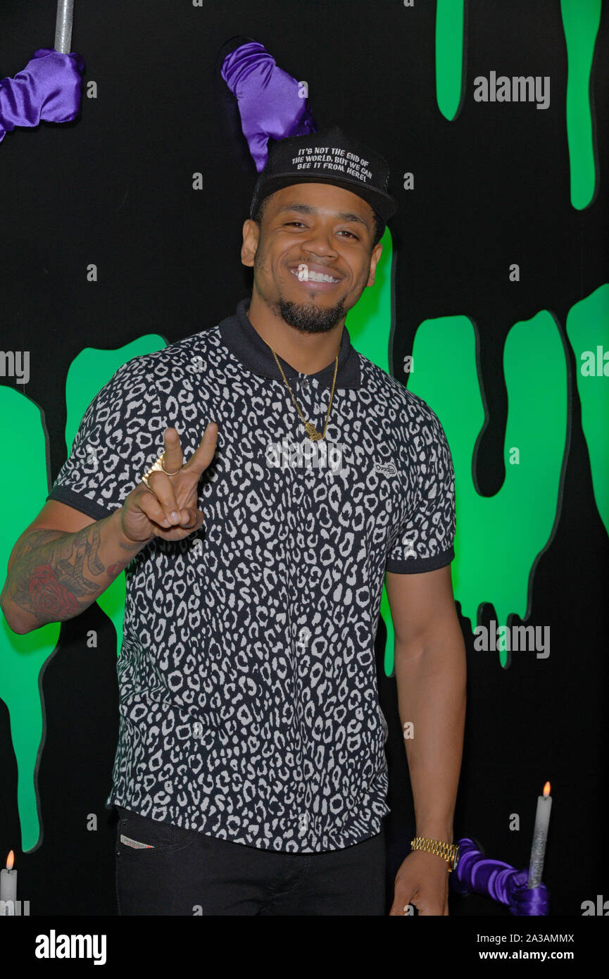 NEW YORK, NY - 04 Oktober: Tristan Wilds besucht Huluween Feier an der Stadt Bühnen am Oktober 4, 2019 in New York City. Stockfoto