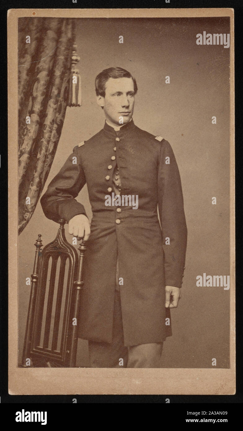 Sergeant George Hicks von Co.A, 14 Vermont Infanterie Regiment und Co. W, 17 Vermont Infanterieregiment in Uniform] / Henry Ulke Stockfoto