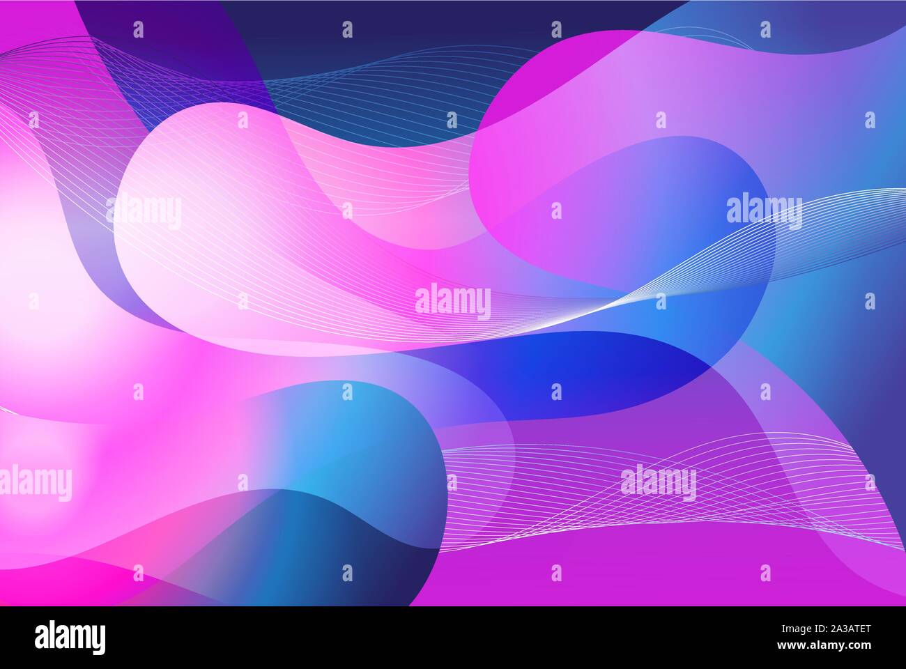 Abstrakte farbenfrohe vector Hintergrund mit Wellen fantastische Elemente Stock Vektor