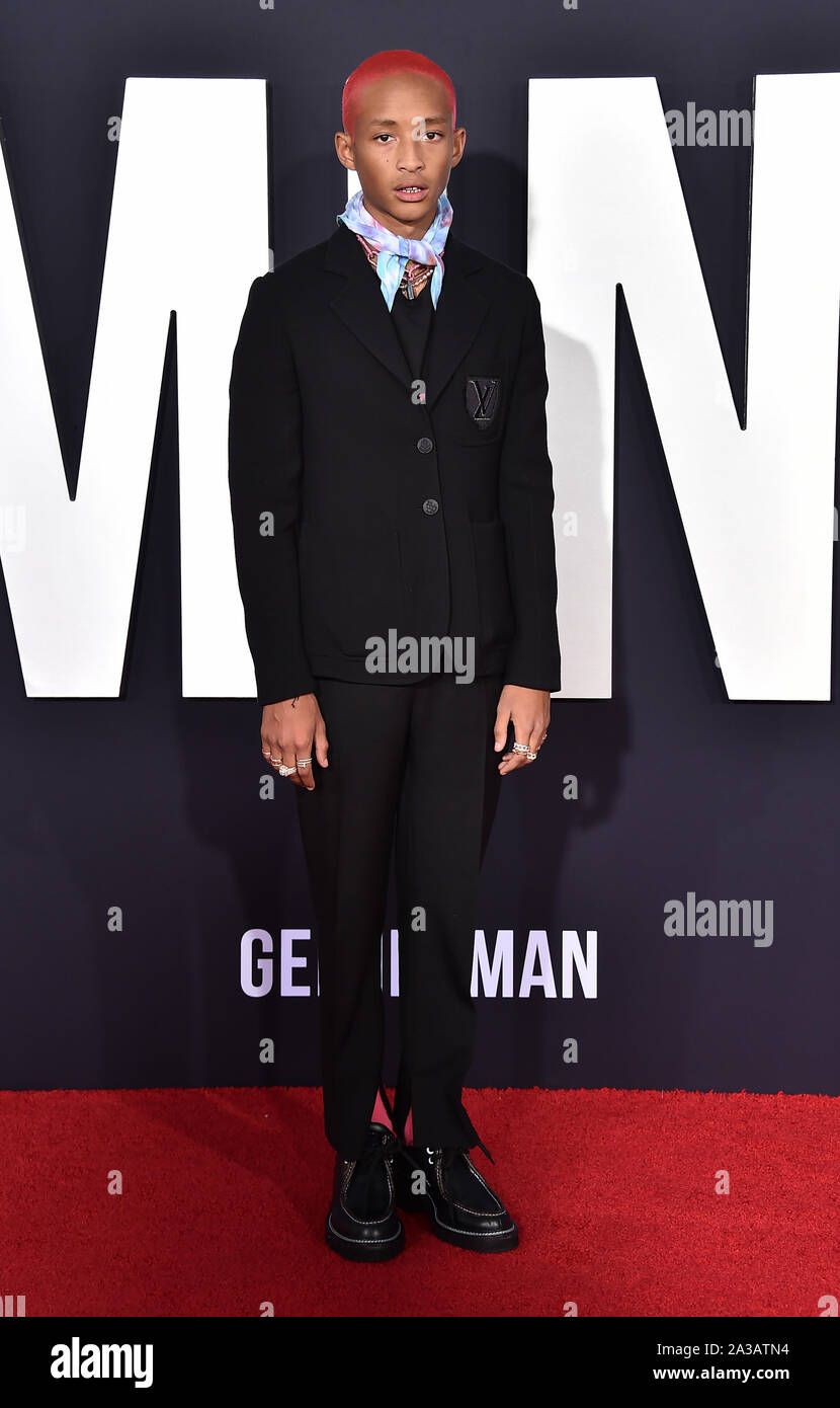 Oktober 6, 2019, Hollywood, Kalifornien, USA: Jaden Smith kommt für die Premiere des Films "Gemini Man" an der chinesischen Theater. (Bild: © Lisa O'Connor/ZUMA Draht) Stockfoto