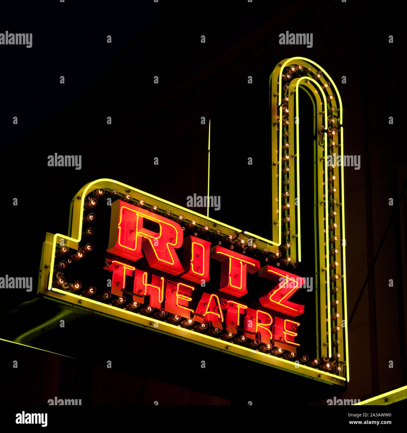 Sheffield ist die Heimat des Ritz Theater, ein stiller Film Haus aus dem Jahre 1920, dass die ursprüngliche Pracht restauriert wurde. Stockfoto