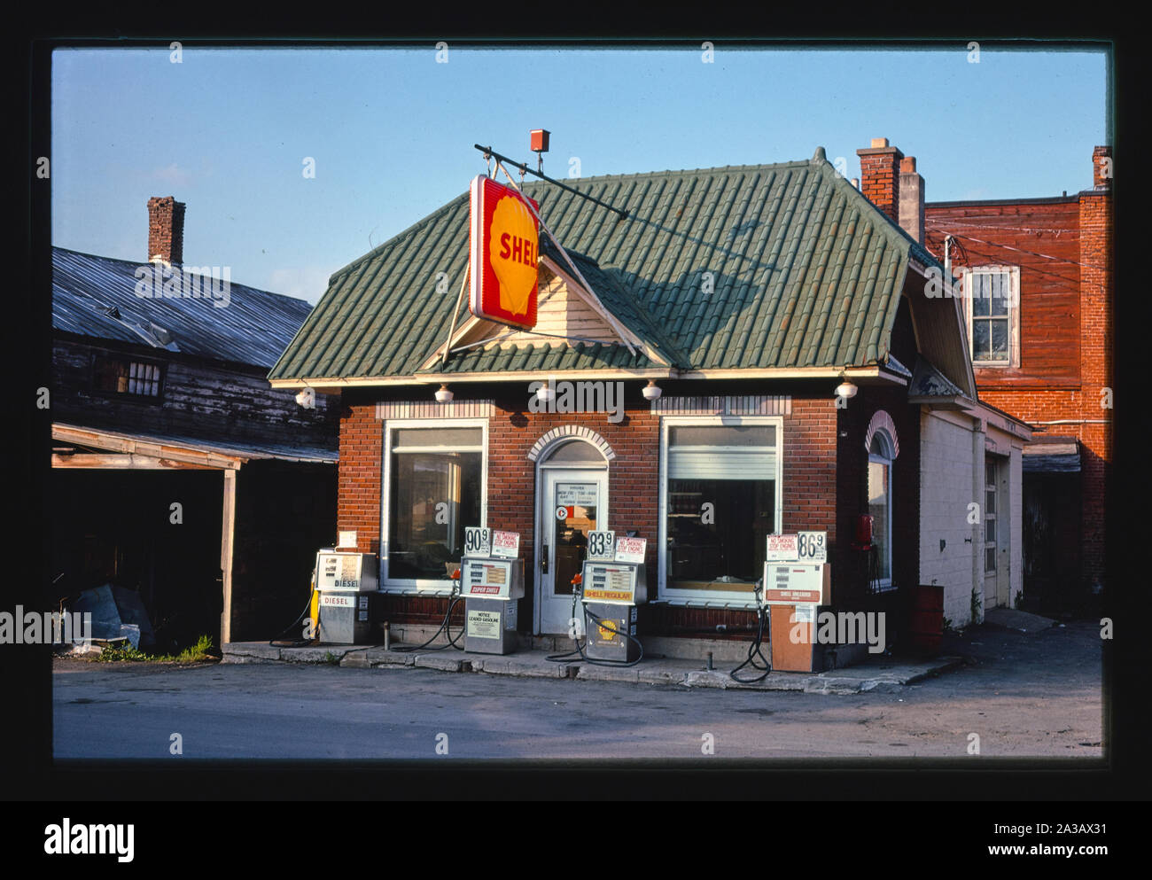 Shell Gas, Hamilton, New York Stockfoto