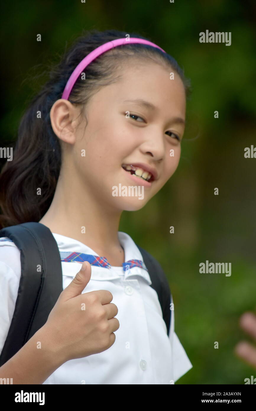 Ein ein glückliches Asiatische Person Stockfoto