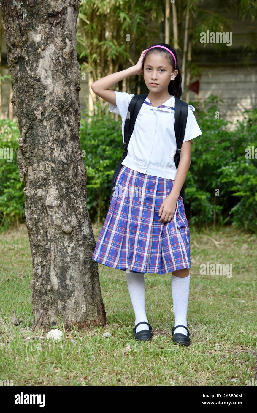 Katholische Studentin und Gedächtnisverlust Stockfoto