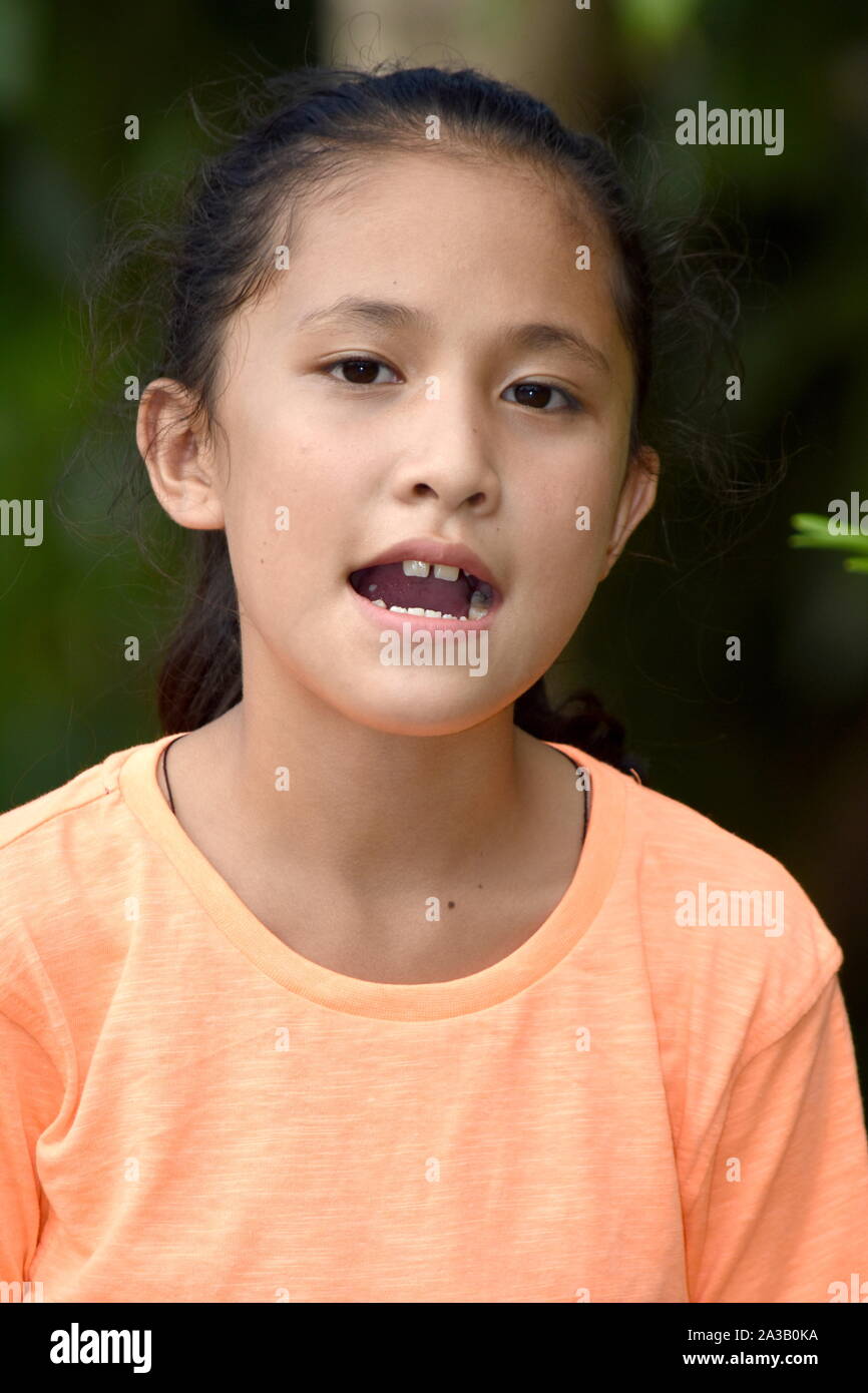 Eine Minderheit der Jugendlichen sprechen Stockfoto