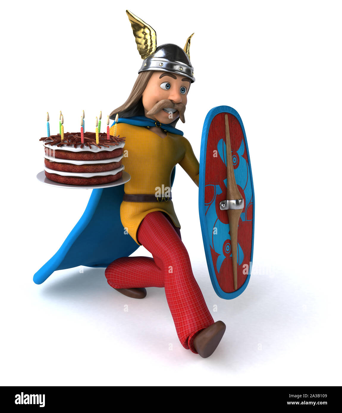 Spaß gaulois - 3D-Darstellung Stockfoto