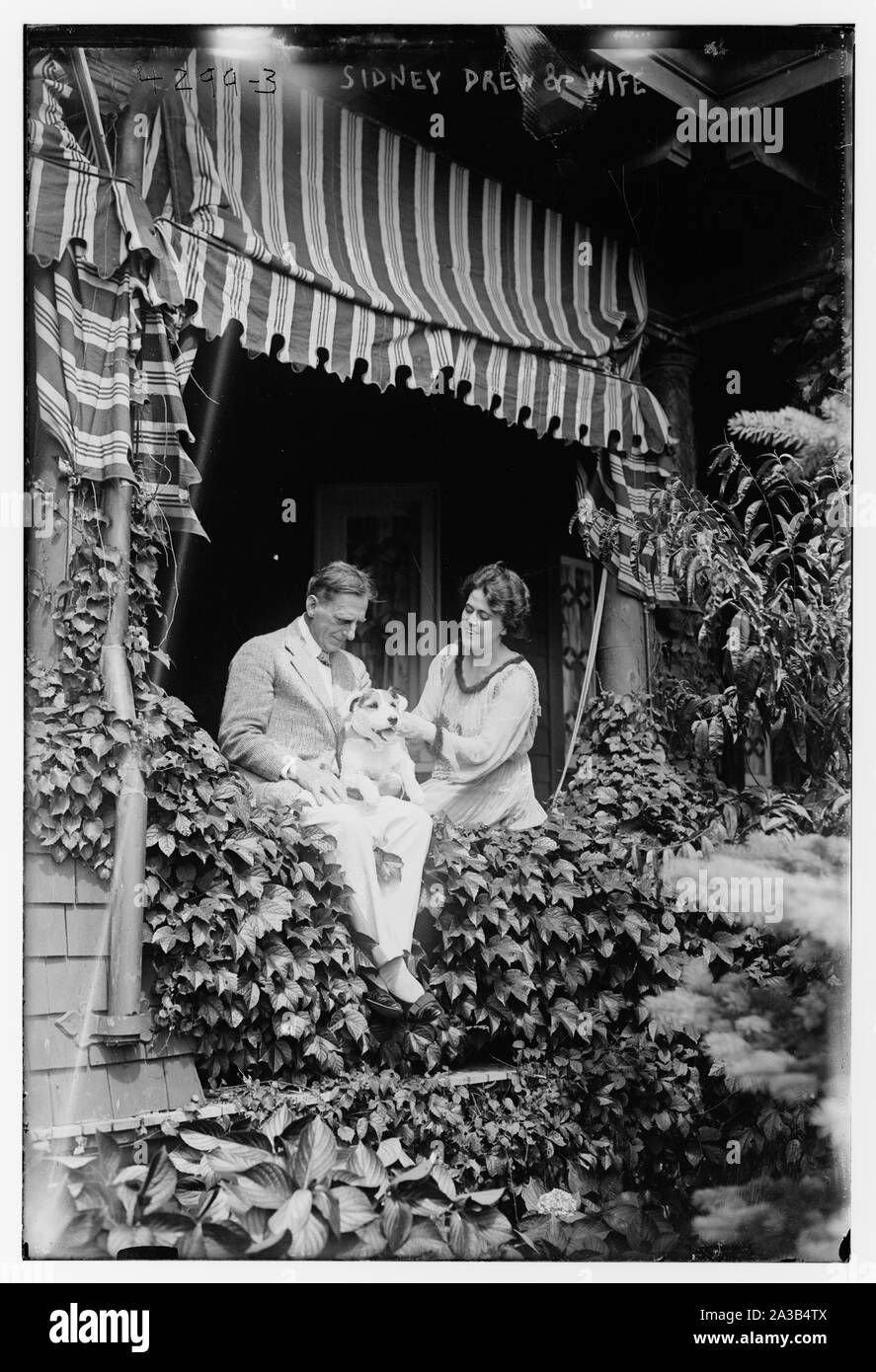 Sidney Drew & Frau Stockfoto