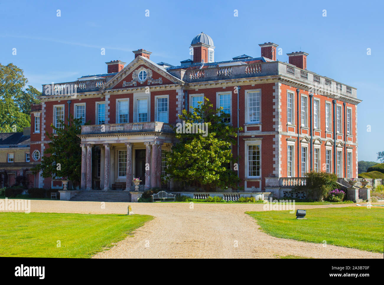 20. September 2019 Stanstead Haus stattliches Haus und Grundstück in der South Downs National Park in West Sussex England Stockfoto