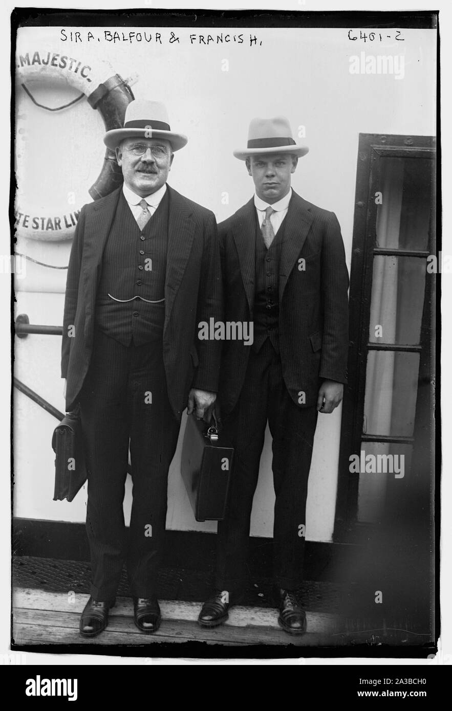 Sir A. Balfour & Francis H. Stockfoto