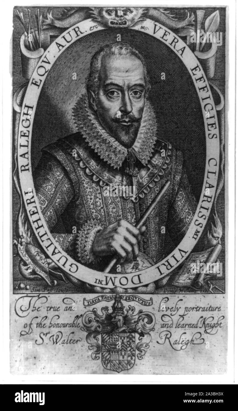 Sir Walter Raleigh - die wahre und lebendige Stockfoto Sir Walter Raleigh - die wahre und lebendige Stockfoto