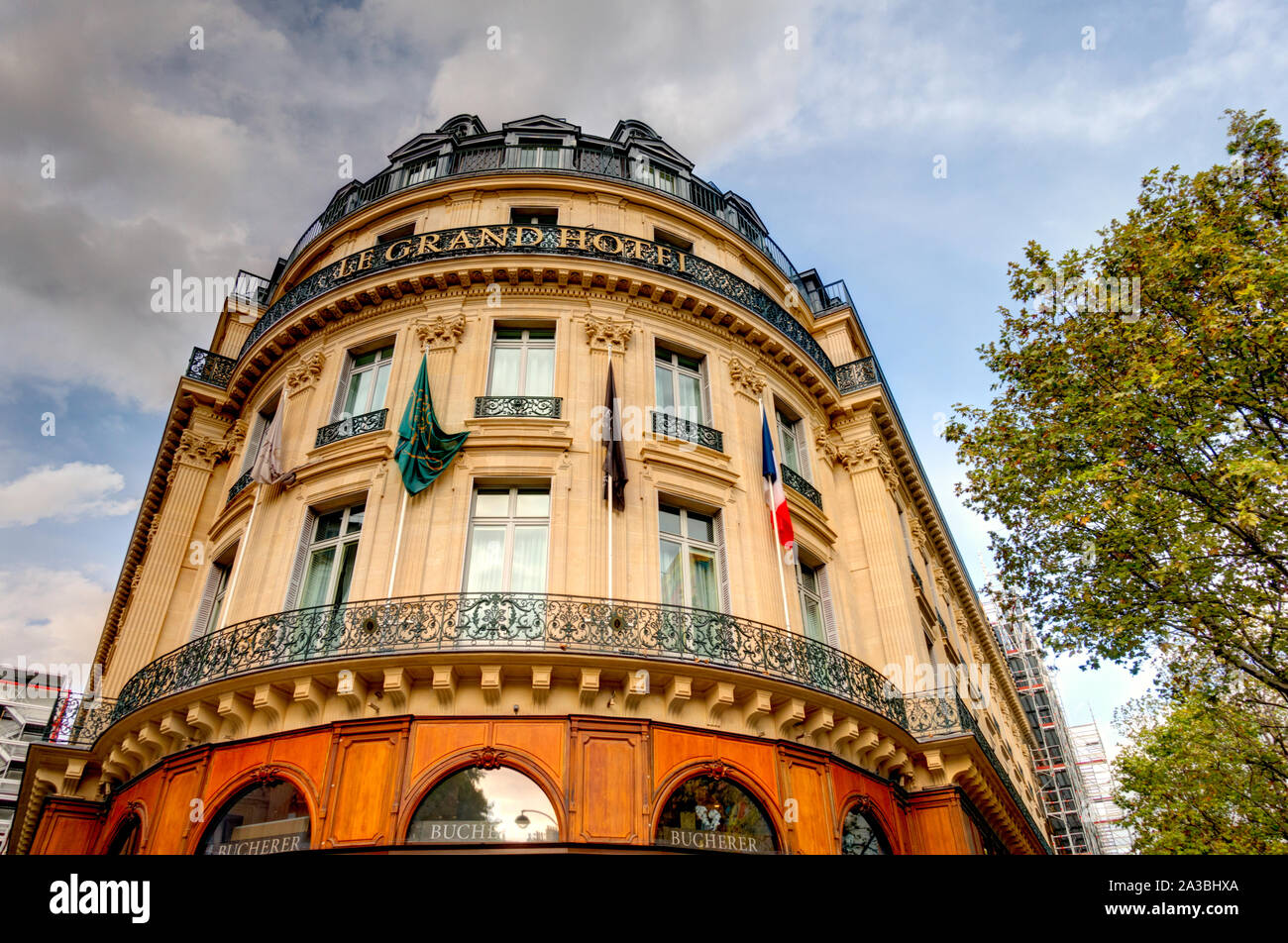 Paris, Grands Boulevards Stockfoto