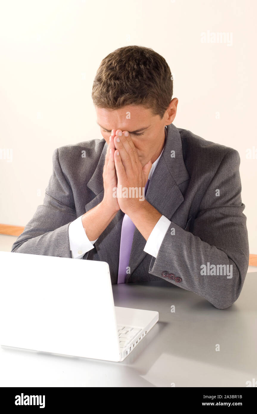 Mann, Büro Stockfoto