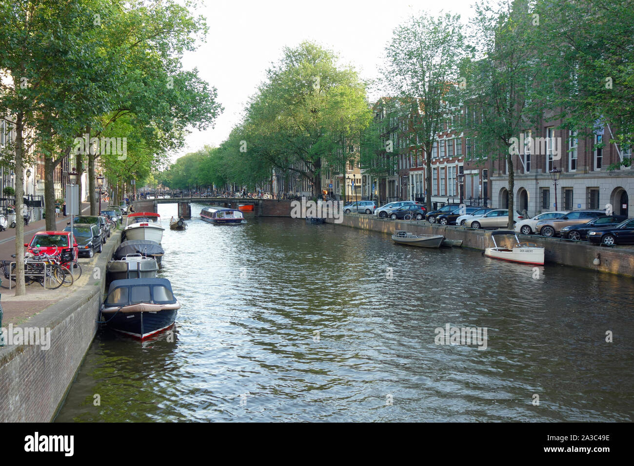 Amsterdamer Kanal - Holland Niederlande Stockfoto
