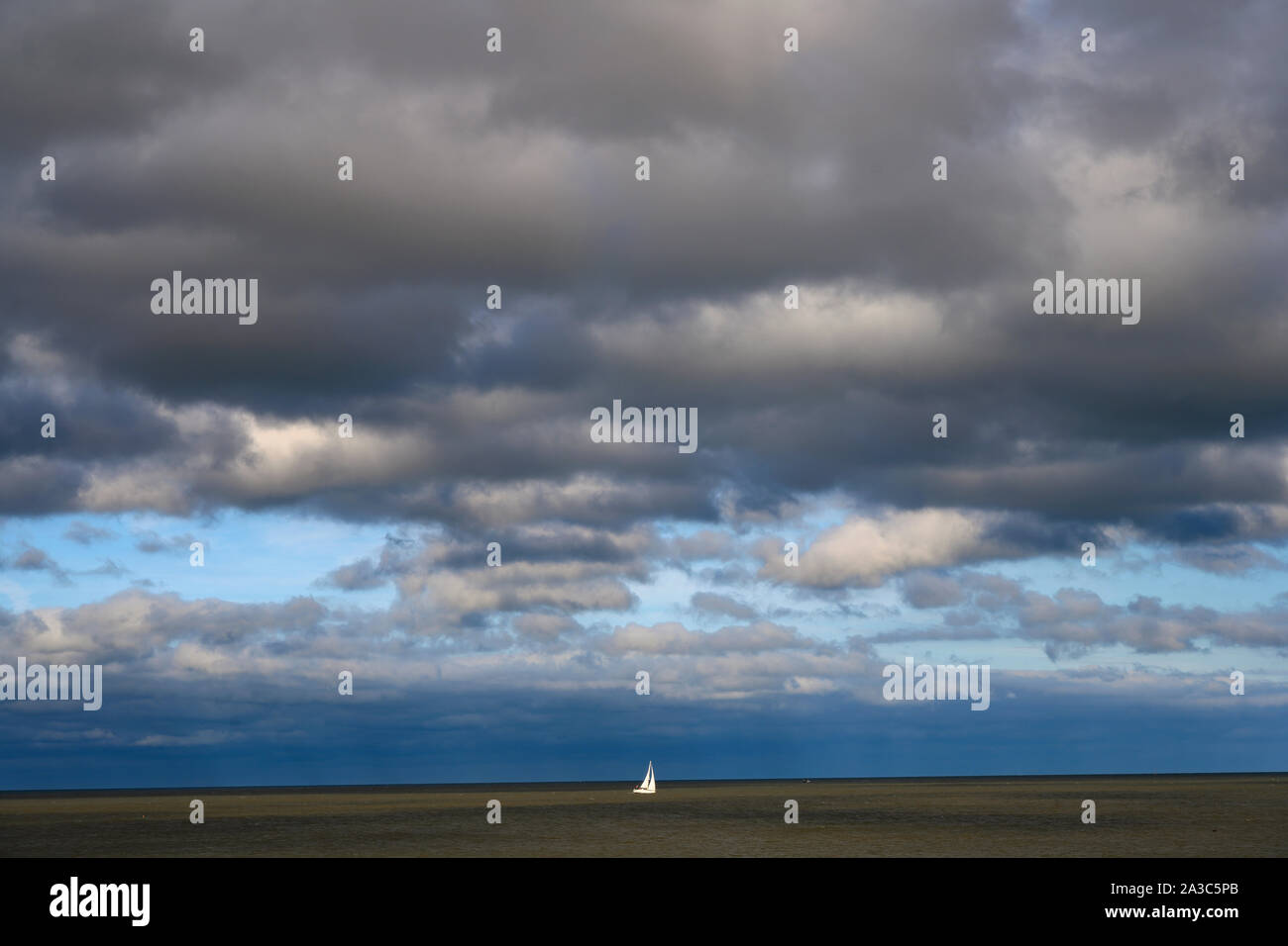 Segelboot Nordsee Bawdsey Suffolk UK Stockfoto