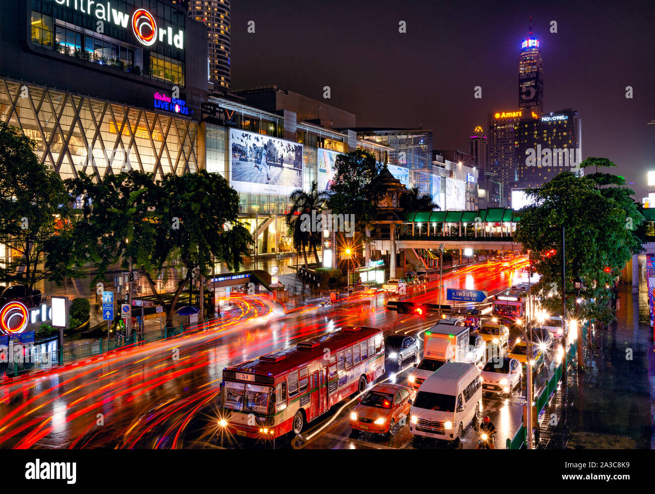 Bangkok-Verkehr Stockfoto