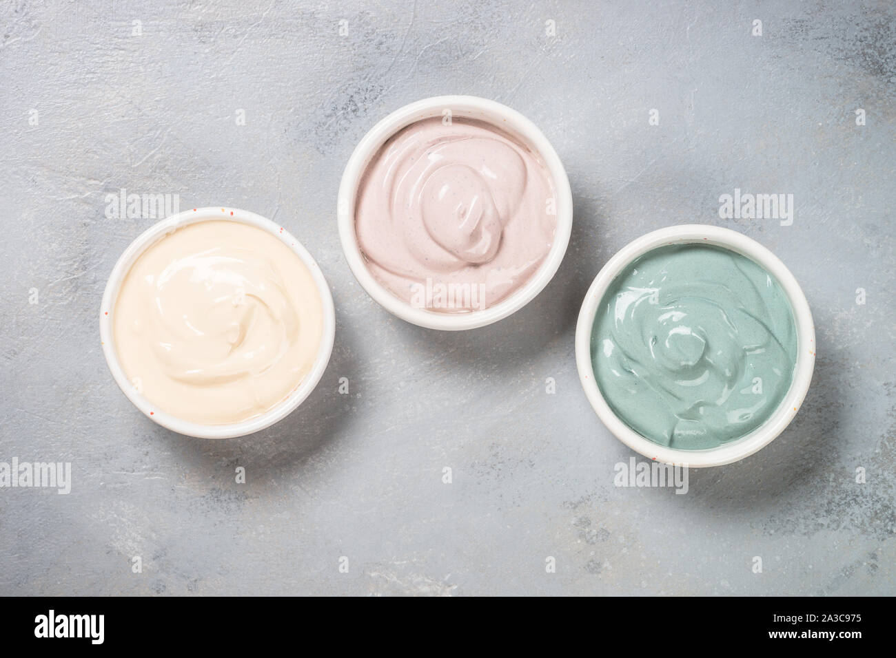 Clay Mask, Hautpflege Produkt. Stockfoto