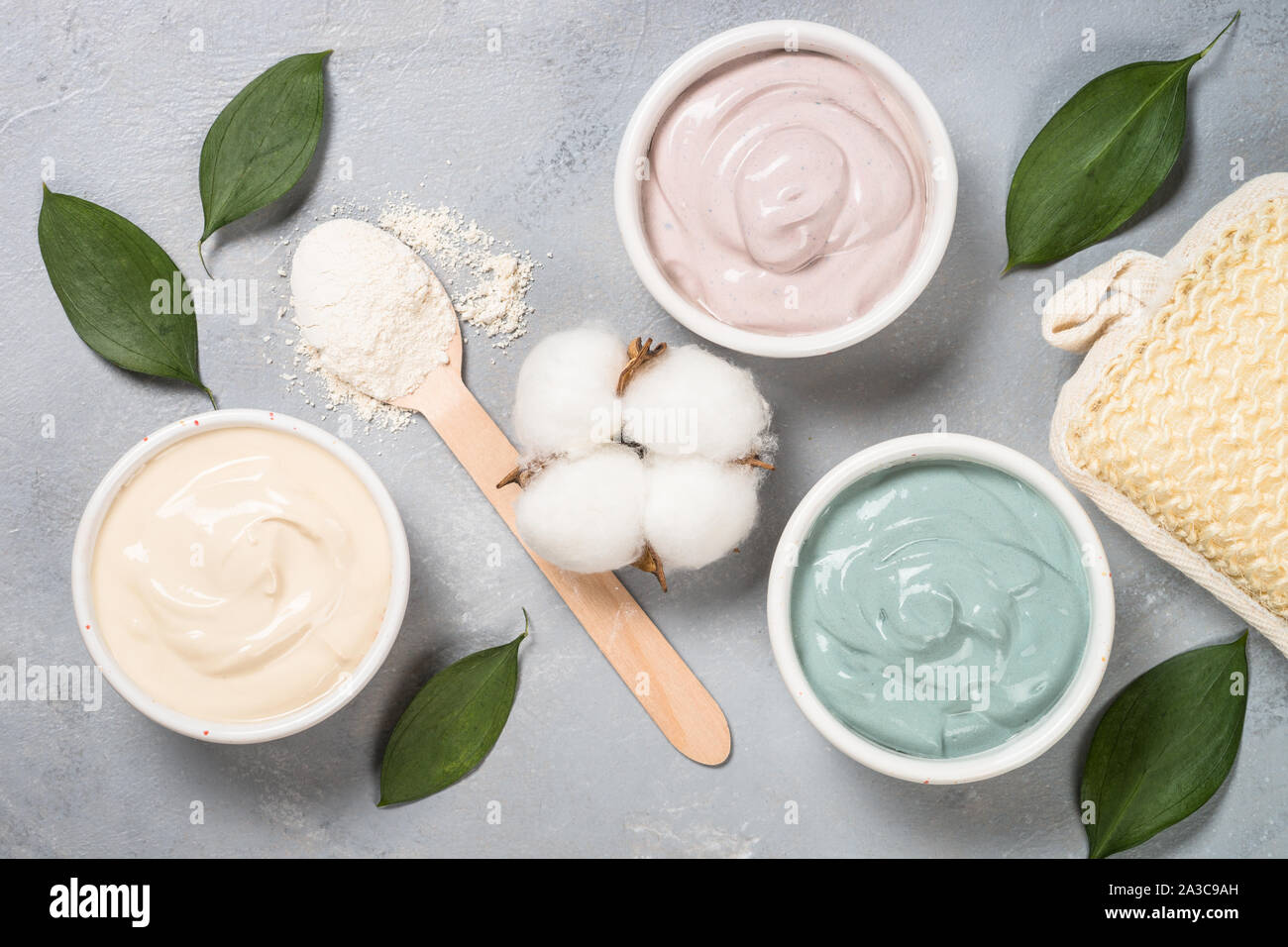 Clay Mask, Hautpflege Produkt. Stockfoto