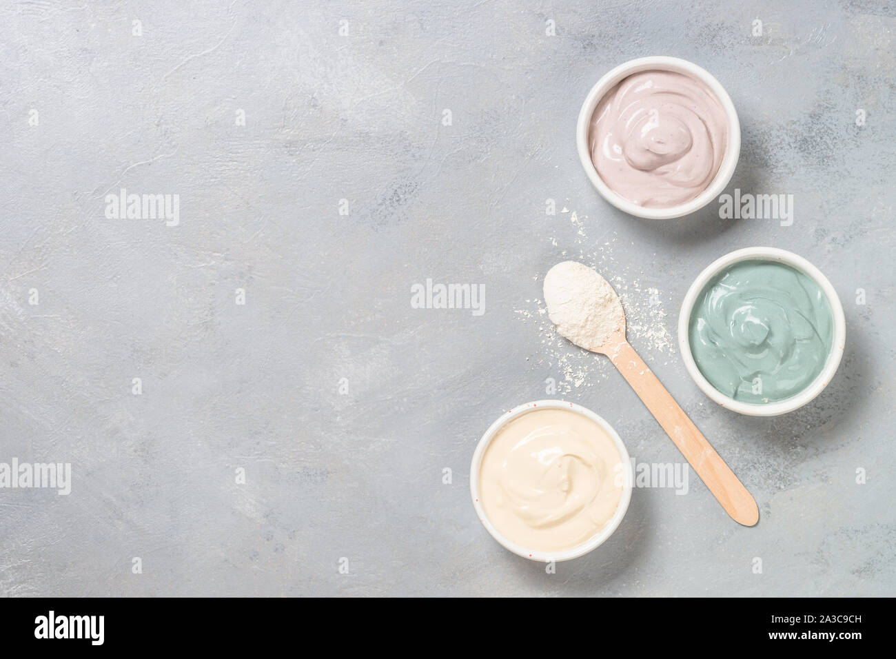 Clay Mask, Hautpflege Produkt. Stockfoto