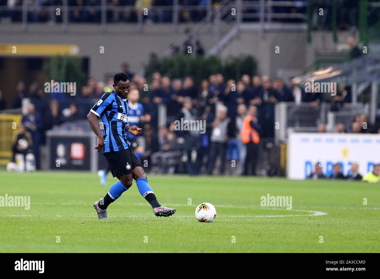 Milano. Italien. 6. Oktober 2019. Italienische Serie A FC Internazionale vs FC Juventus. Kwadwo Asamoah FC Internazionale. Stockfoto