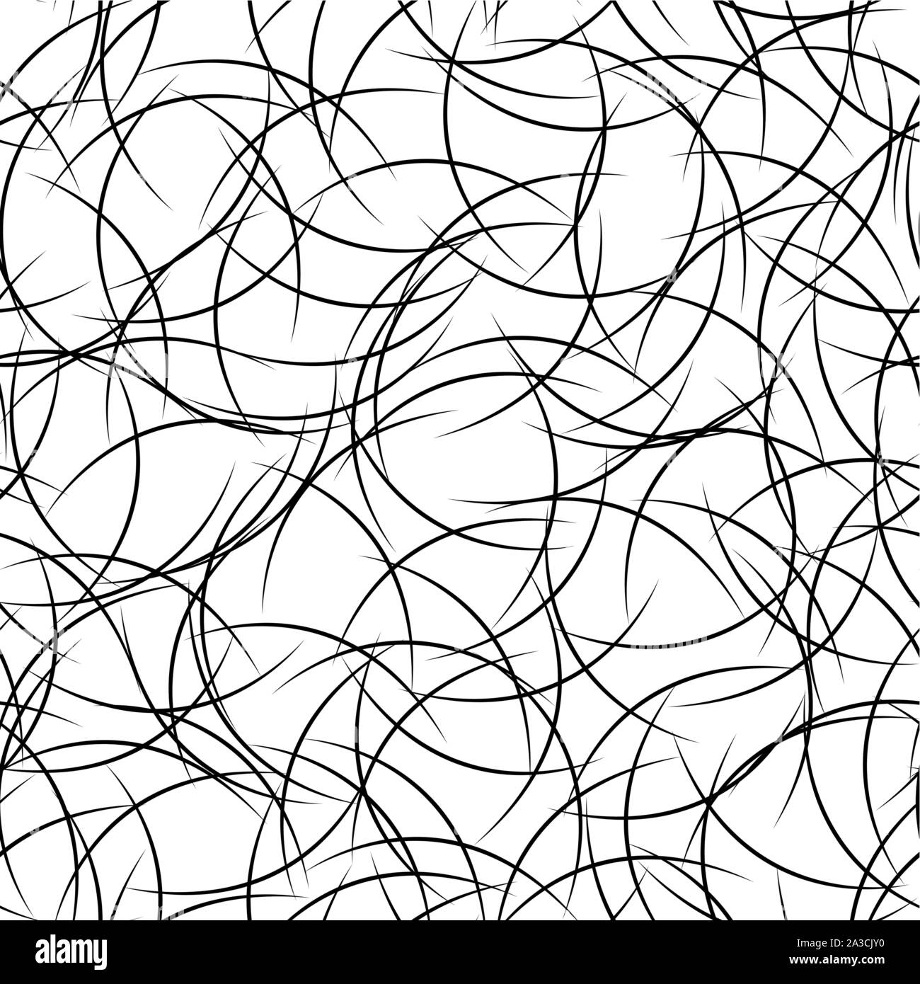 Nahtlose schwarz-weißen Muster. Abstrakte chaotischen Hintergrund. Stock Vektor