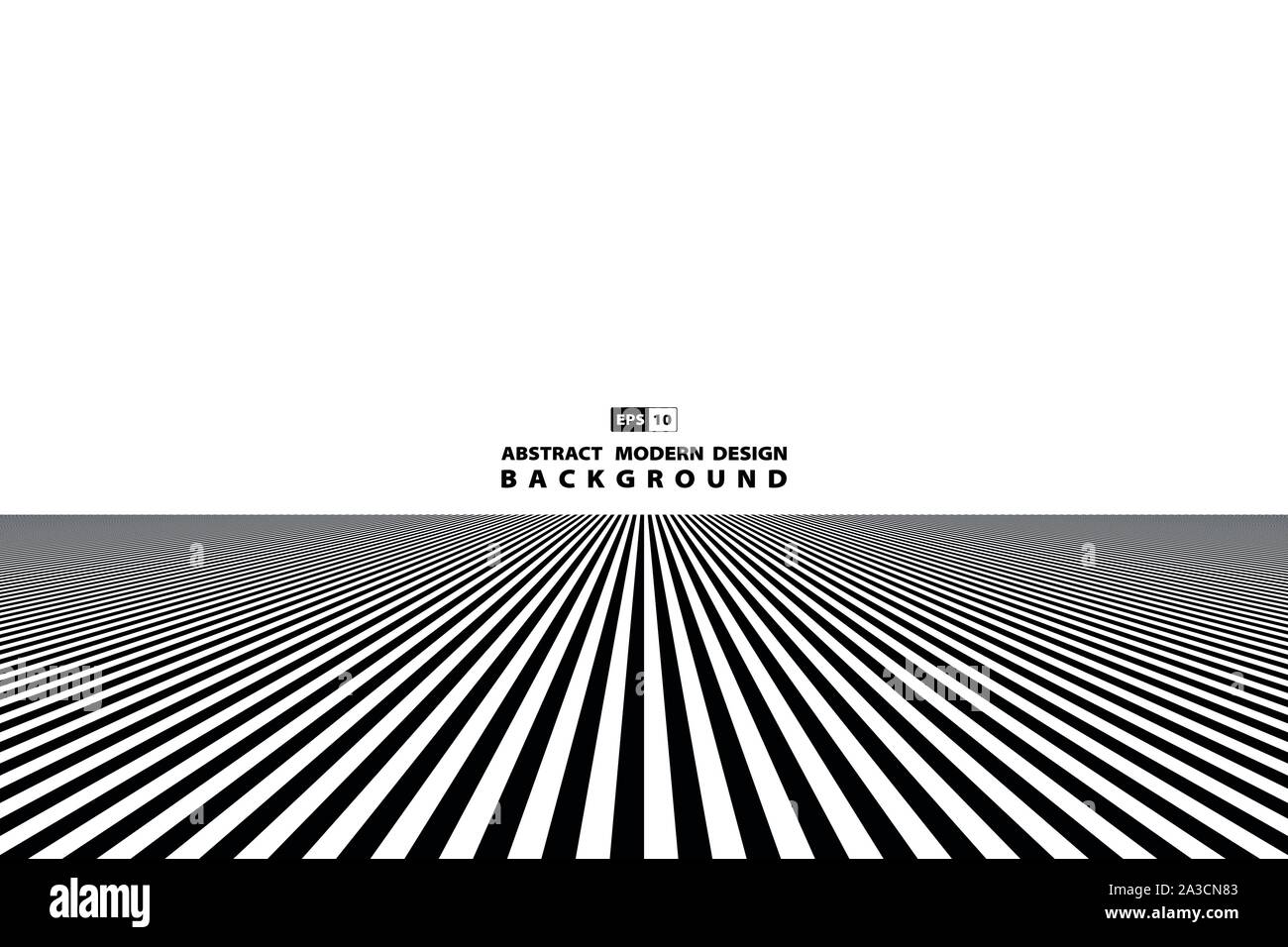 Abstrakte schwarze und weiße Linie Muster Kunst Hintergrund. Verwenden Sie für Ad, Poster, Artwork, Template Design. Illustration Vector EPS 10. Stock Vektor