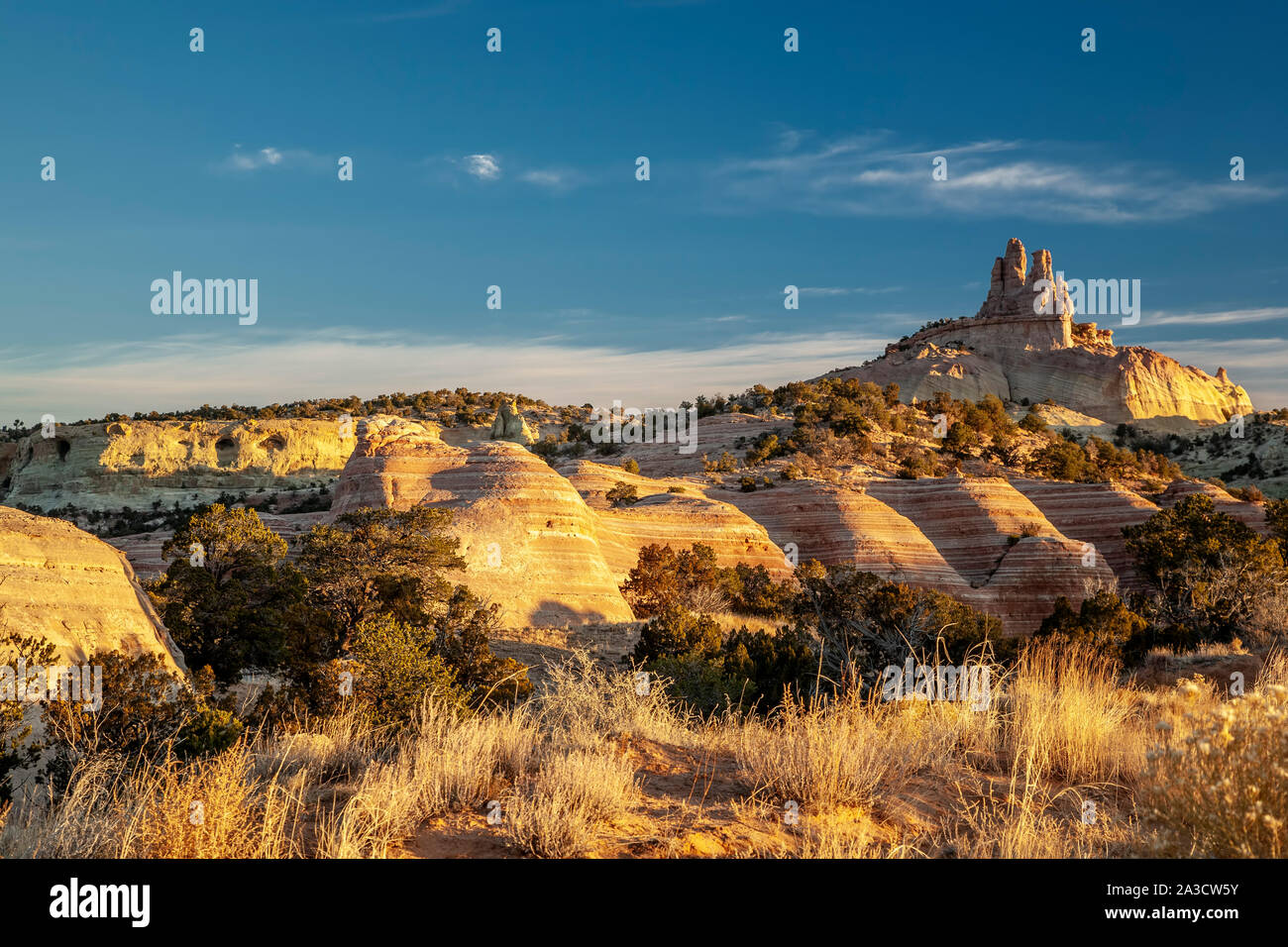 Kirche Rock, Red Rock Park, Gallup, New Mexico USA Stockfoto