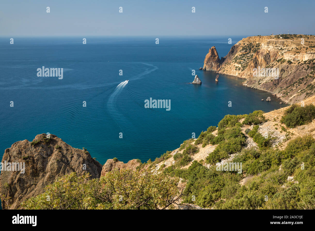 Fiolent bay Krim. Russland Stockfoto